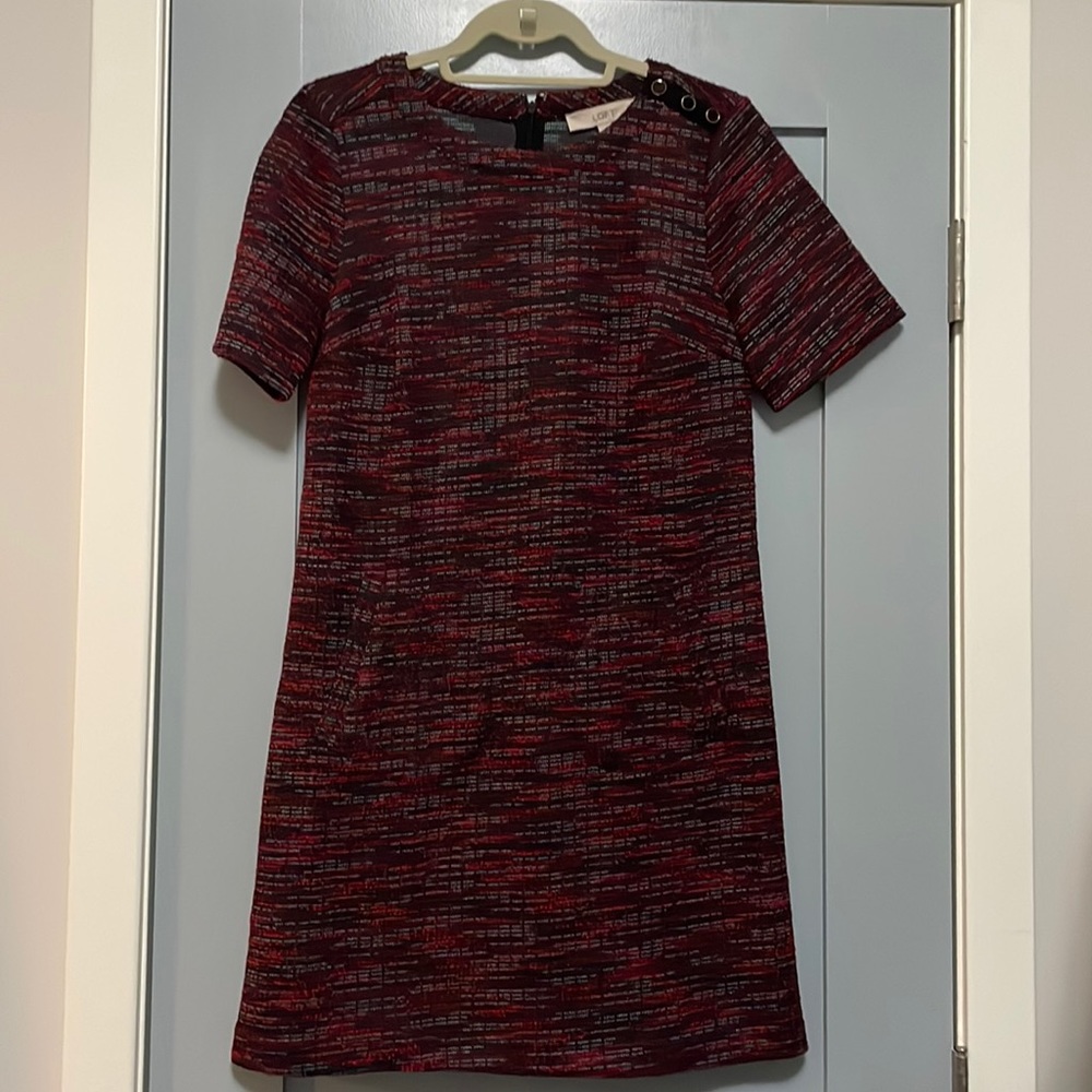 Ann Taylor LOFT shift dress, size small